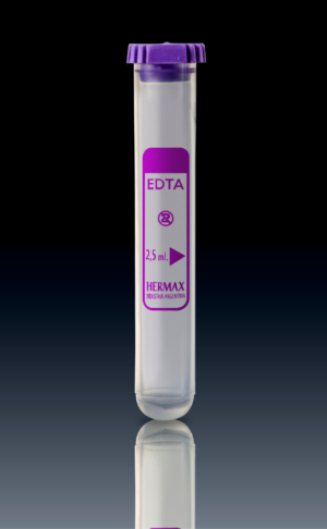 Tubo 12X75 con EDTA 2.5ml Tapa Perforable Flat